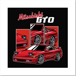 Mitsubishi GTO v2 Posters and Art